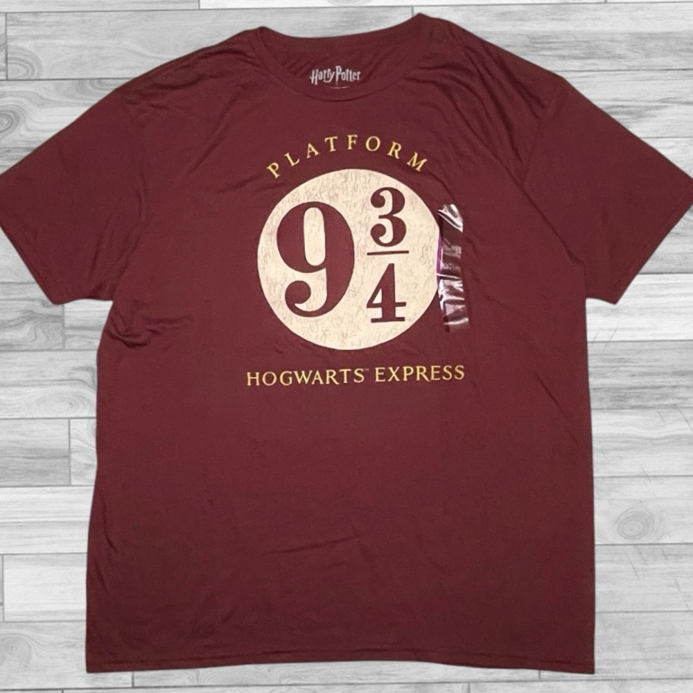 NWOT HARRY POTTER T Shirt Mens Womens XL Platform 9 3/4 Hogwarts Unisex Tee
